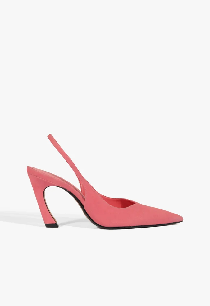 Schutz Scarpin Slingback Lexi Camurça Pink - Imagem 2