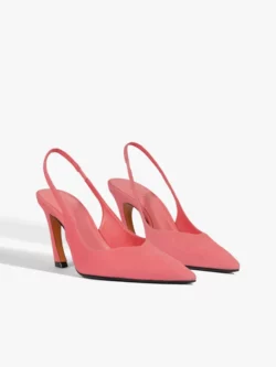 Schutz Scarpin Slingback Lexi Camurça Pink