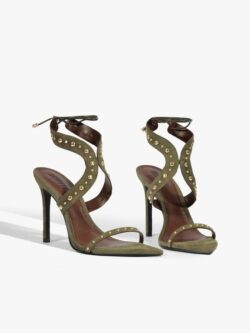 Schutz Sandália Camurça Verde