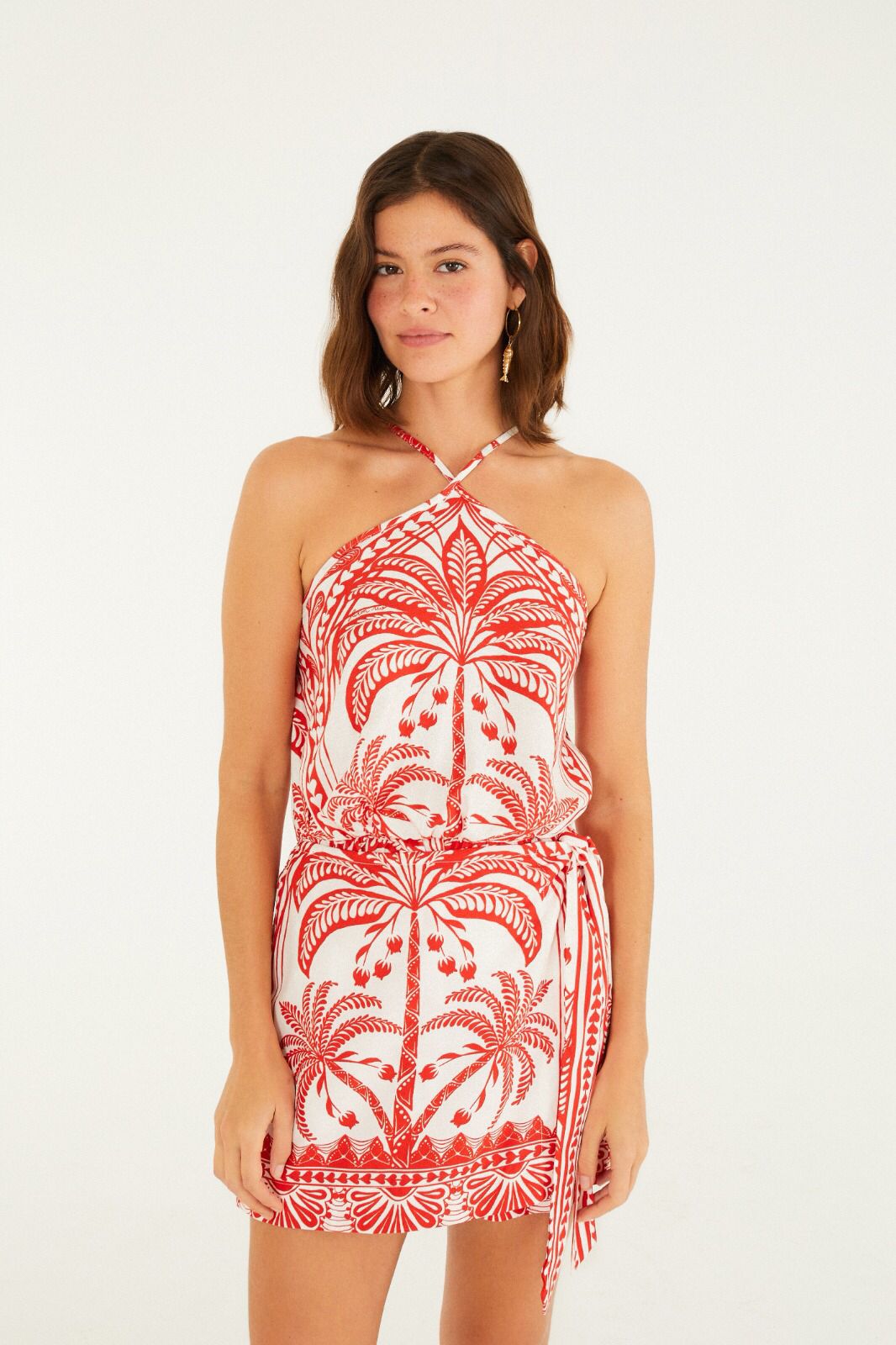 Farm VESTIDO CURTO COQUEIRO DE FLOR