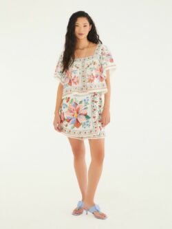 Farm Short Saia Estampado Brisa Serena