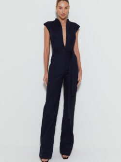 Zen MACACAO MANGA CURTA COM DECOTE PROFUNDO E OMBREIRAS