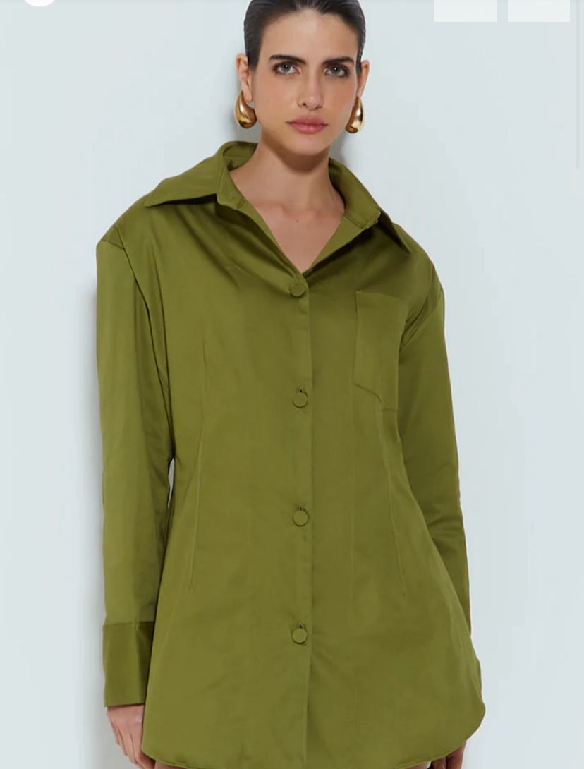 Zen CAMISA MANGA LONGA ESTRUTURADA COM PESPONTO