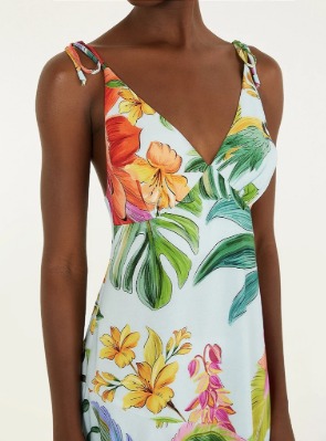 Farm Vestido Cropped Estampado Canto Dos Pássaros - Imagem 2