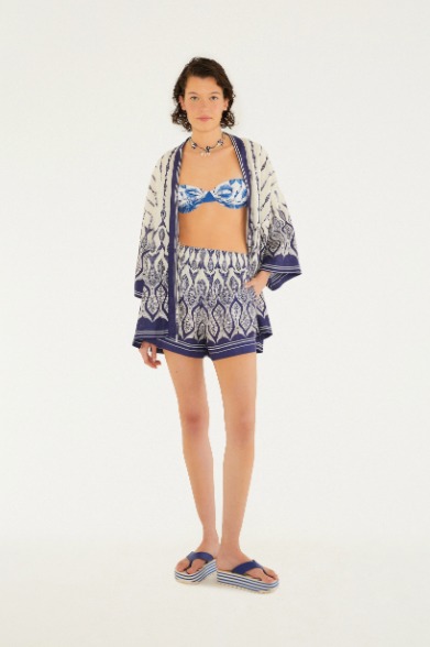 Farm Short Estampado Peixe Correnteza - Imagem 2