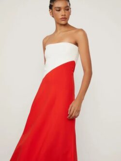 Animale vestido de malha midi sem alça