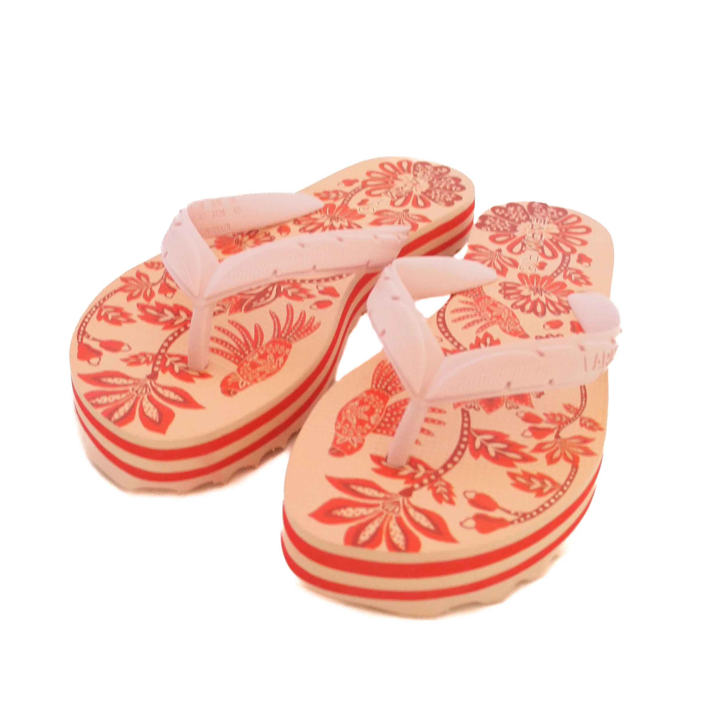 Farm CHINELO DE DEDO BRANCO FLORES VERMELHAS - Imagem 2