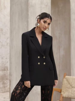 Dot MAXI BLAZER COM BOTÃO DOURADO