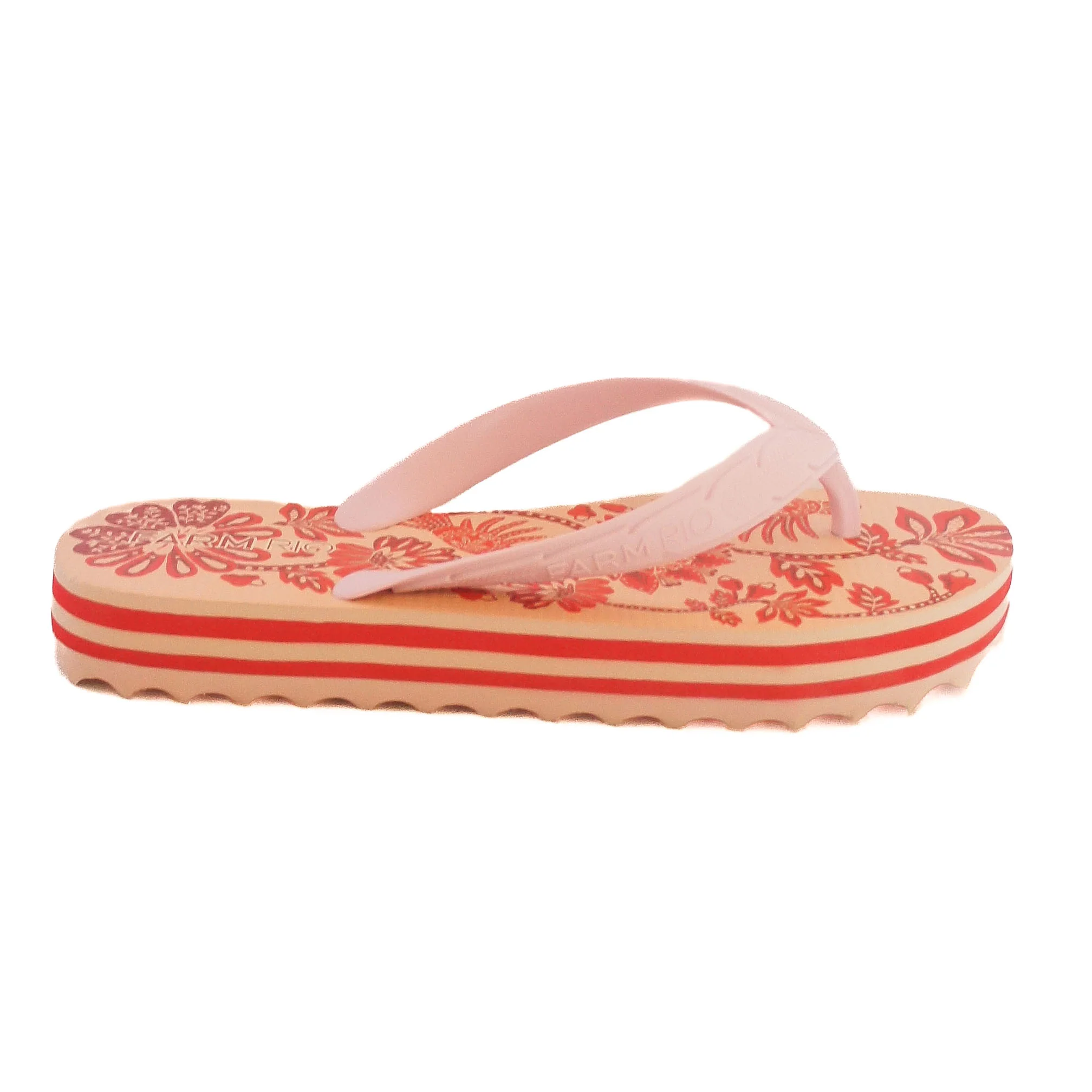 Farm CHINELO DE DEDO BRANCO FLORES VERMELHAS - Imagem 3