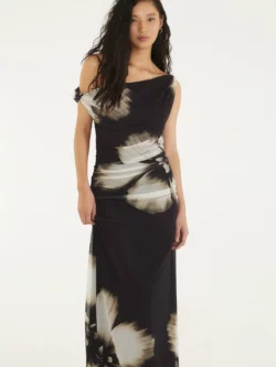 Farm Vestido Tule Cropped Maya