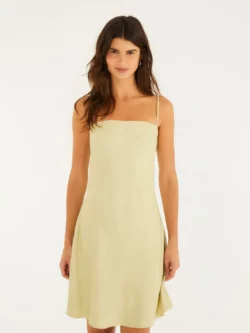 Farm Vestido Curto Alcinhas Cetim