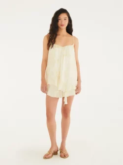 Farm Macaquinho Estampado Mar De Ondas