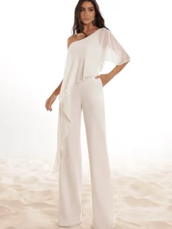 Dot MACACÃO ANDRESSA SCUBA CREPE COM BLUSA FLUIDA