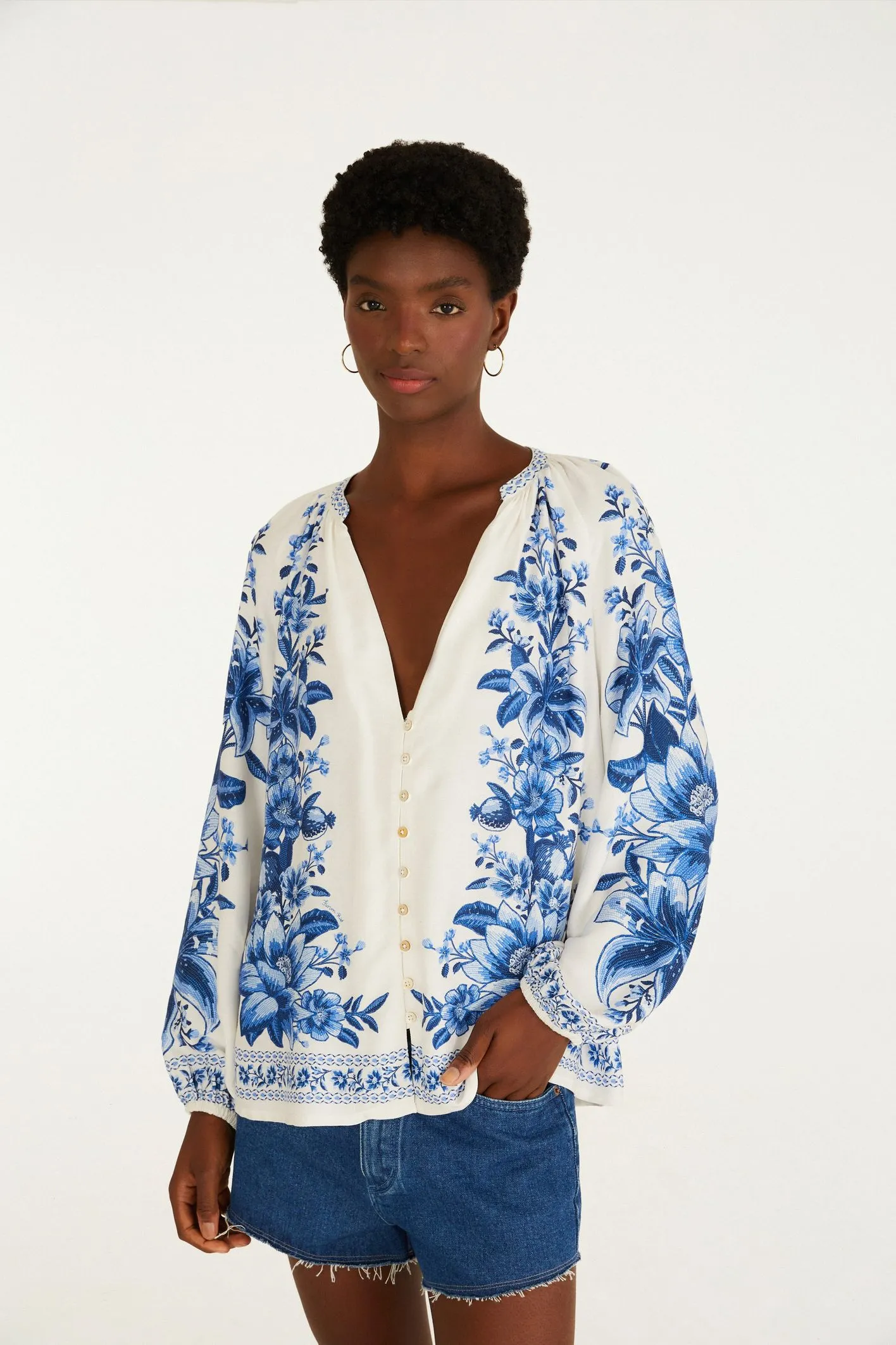 Farm Bata Estampada Fruta De Verão