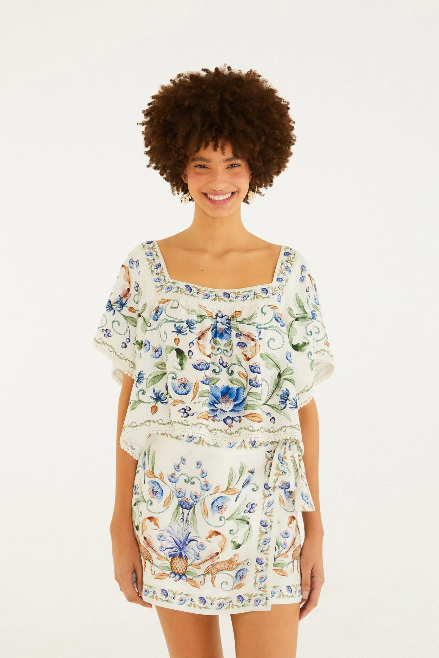 Farm Bata Estampada Elsa