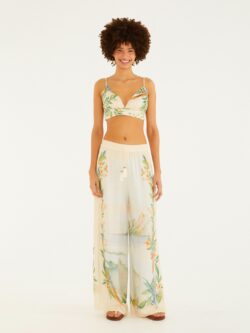 Farm Calça Pantalona Brisa De Rio