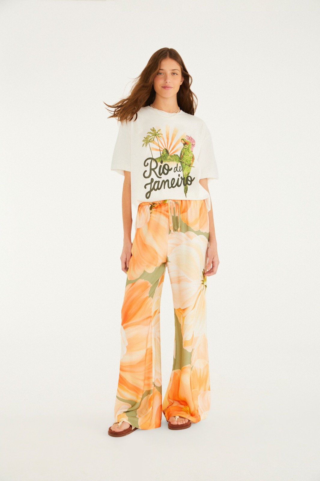 Farm Calça Estampada Amarilis