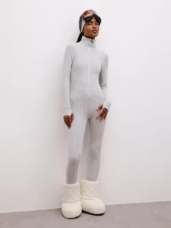 Anselmi Macacão Canelado Sporty Cinza