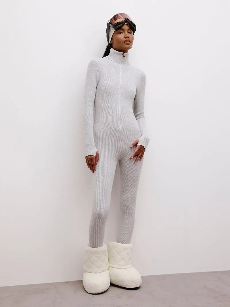 Anselmi Macacão Canelado Sporty Cinza