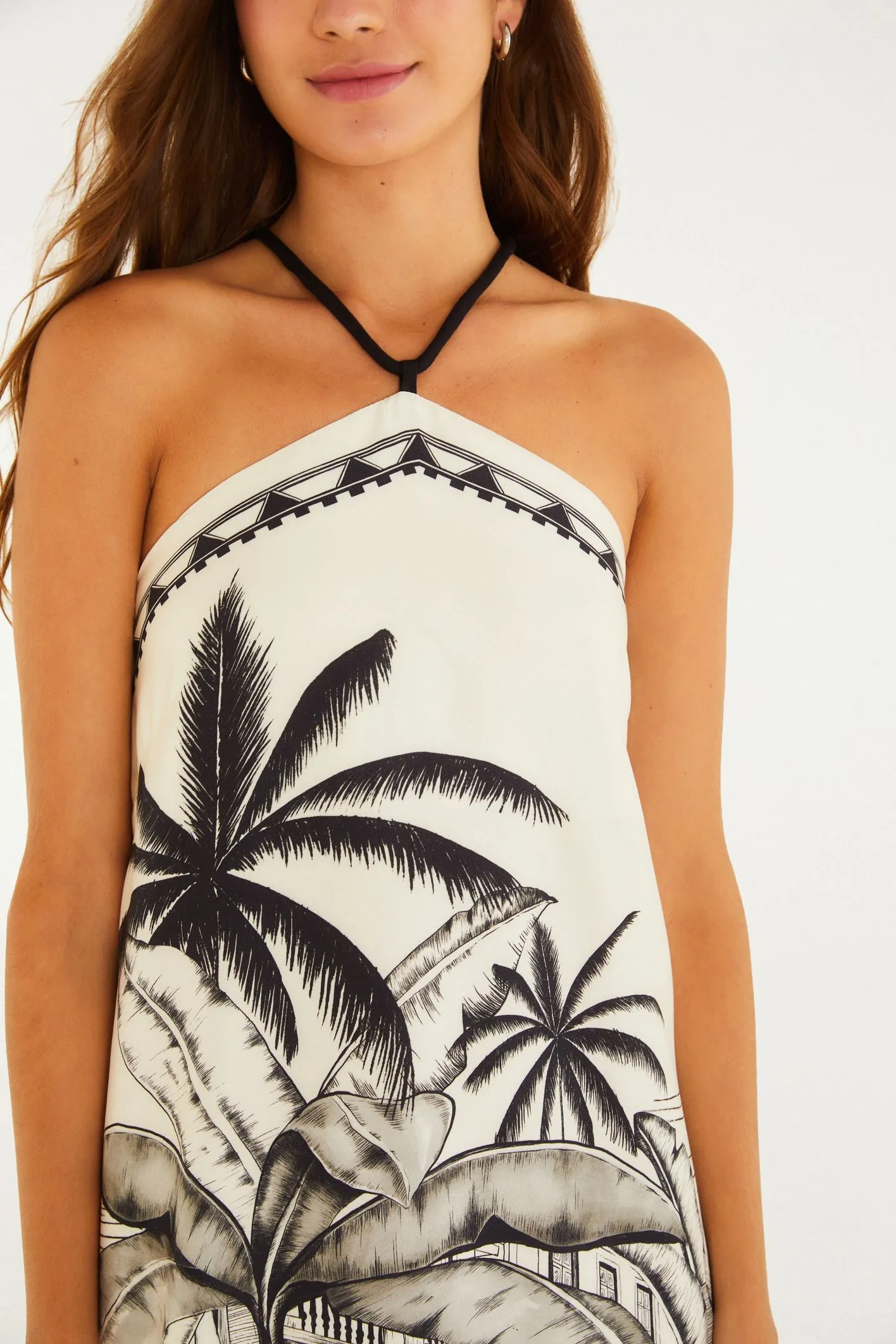 Farm Vestido Curto Estampado Vila Teresa - Imagem 2