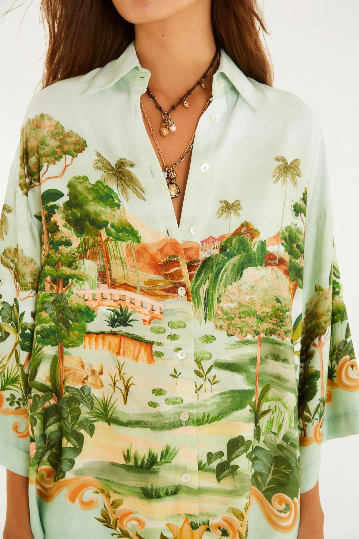 Farm Camisa Estampada Passeio No Parque - Imagem 3