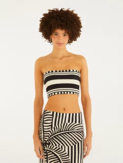 Farm Top Double Estampado Listra Tropical