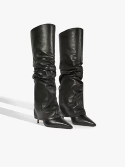 Schutz Bota Mikki Up Cloak Couro Preta