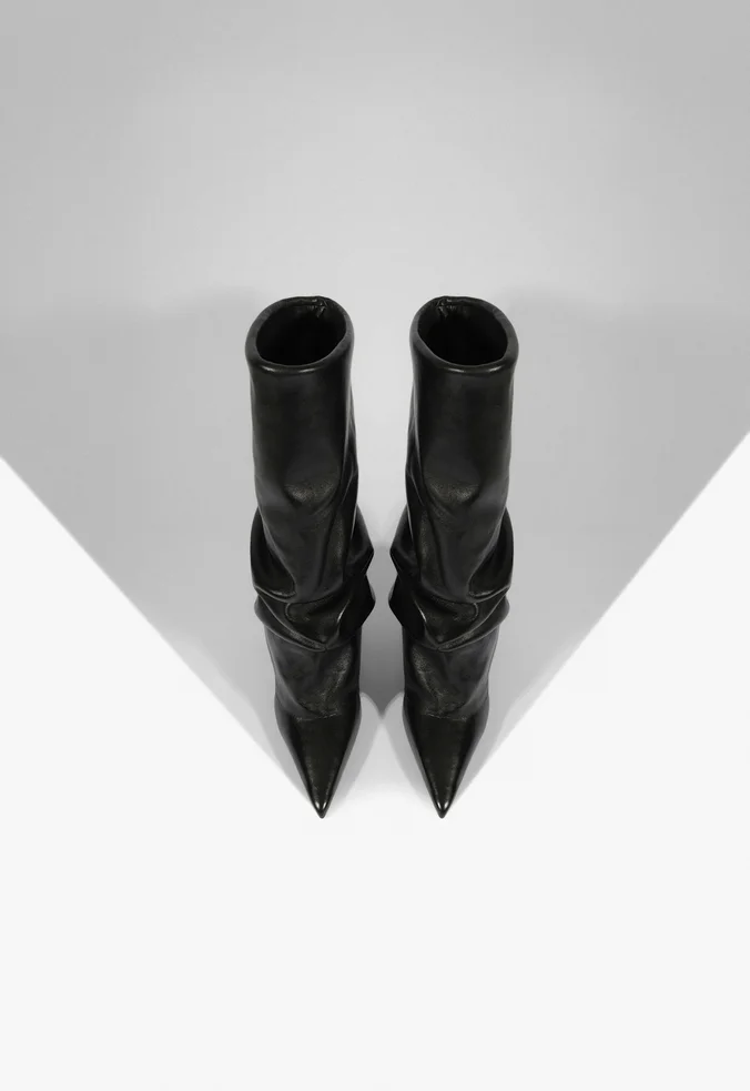 Schutz Bota Mikki Cloak Couro Preta - Imagem 3