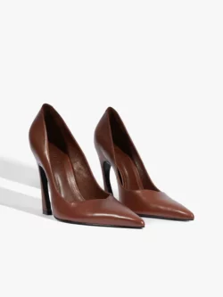 Schutz Scarpin Lexi Couro Marrom