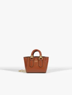 Schutz Bag Charm Couro Marrom