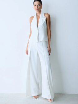 Zen CALCA RETA COM SOBREPOSICAO OFF WHITE