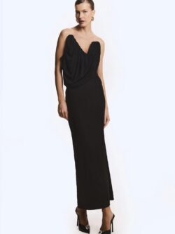 Zen VESTIDO MIDI TOMARA QUE CAIA SOBREPOSICAO FLUIDA