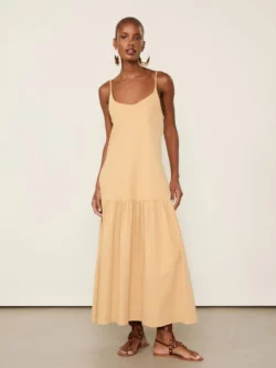 Animale Vestido De Malha Pesada Com Bolsos Bege Sisal