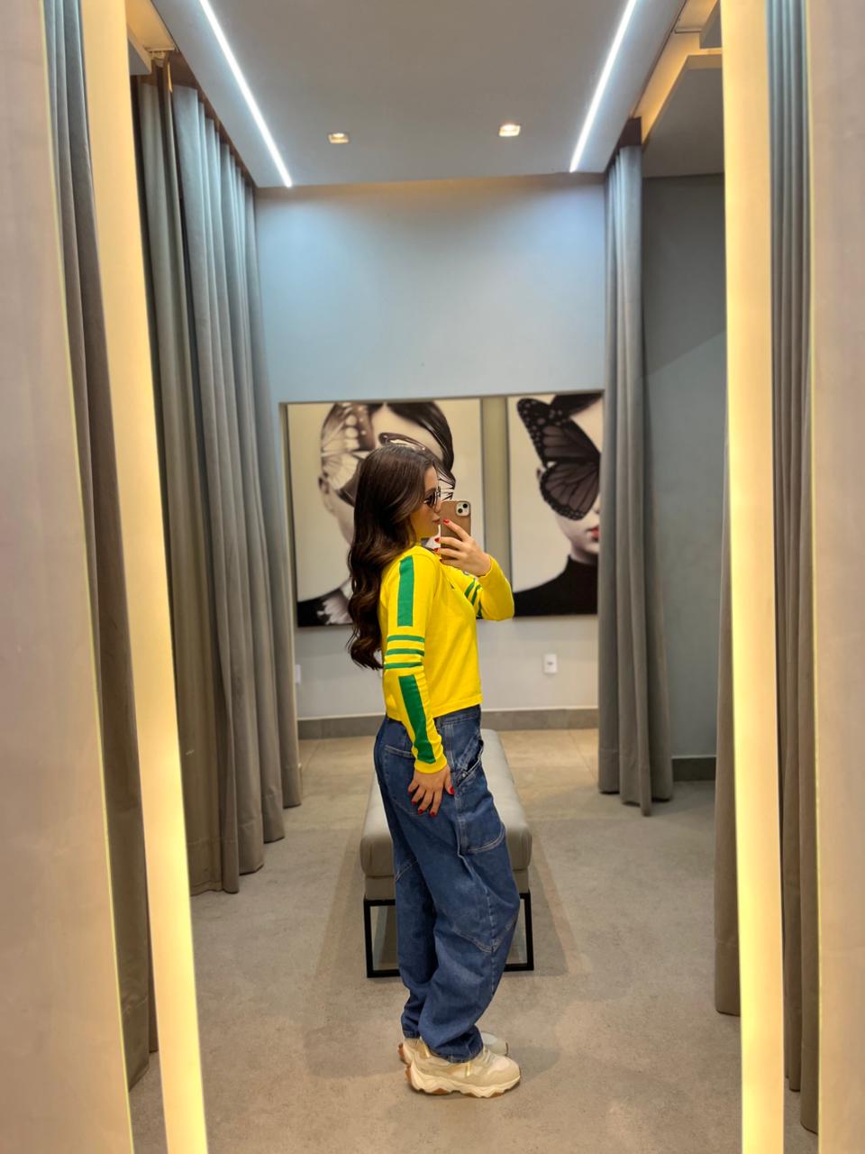 Blusa Trico Manga Longa Brasil - Imagem 4