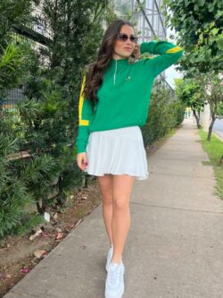 Blusa Trico Manga Longa com ziper