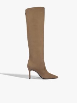 Schutz Bota Dressy Cano Longo Camurça Cinza