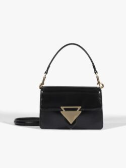 Schutz Bolsa Tiracolo Abby Pequena Couro Preta